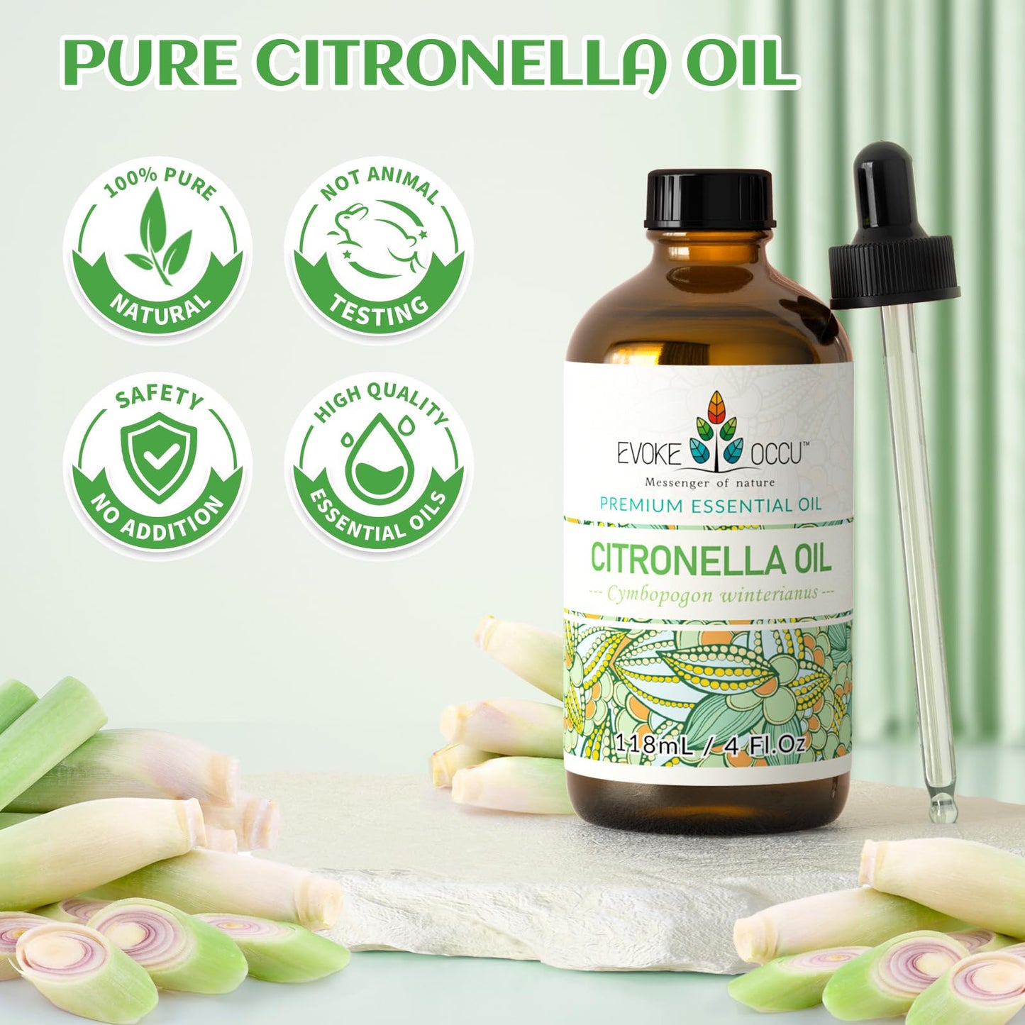 EVOKE OCCU: 100% Pure Clary Sage Essential Oil, 4oz