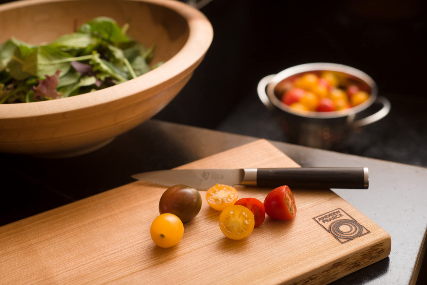 Vermont Single Live Edge Cherry Microplastic-Free Glue-Free Cutting Board Non-Toxic