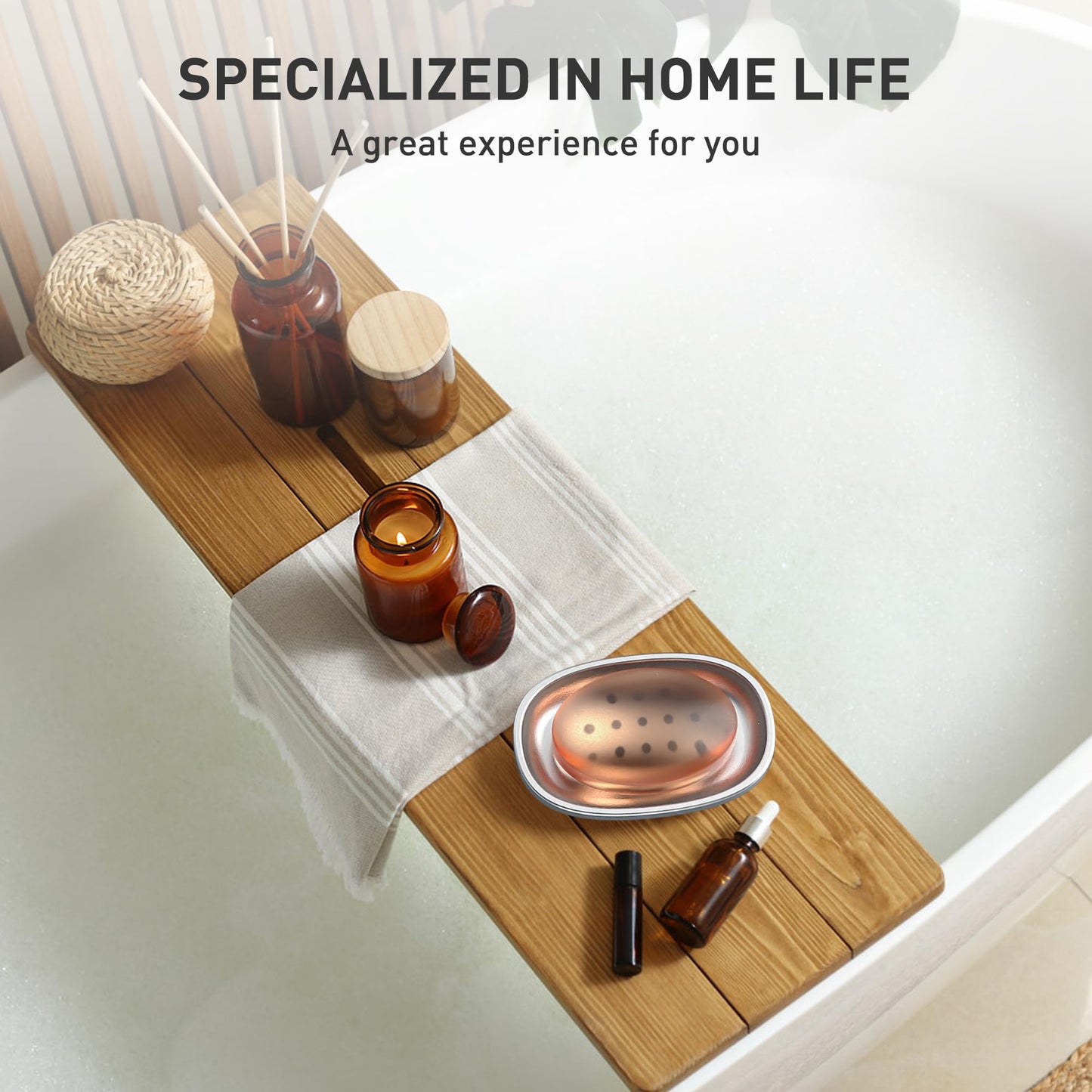 Stainless Steel Soap Dish with Drain Tray | TRUE Shift 304‑Grade Soap Saver
