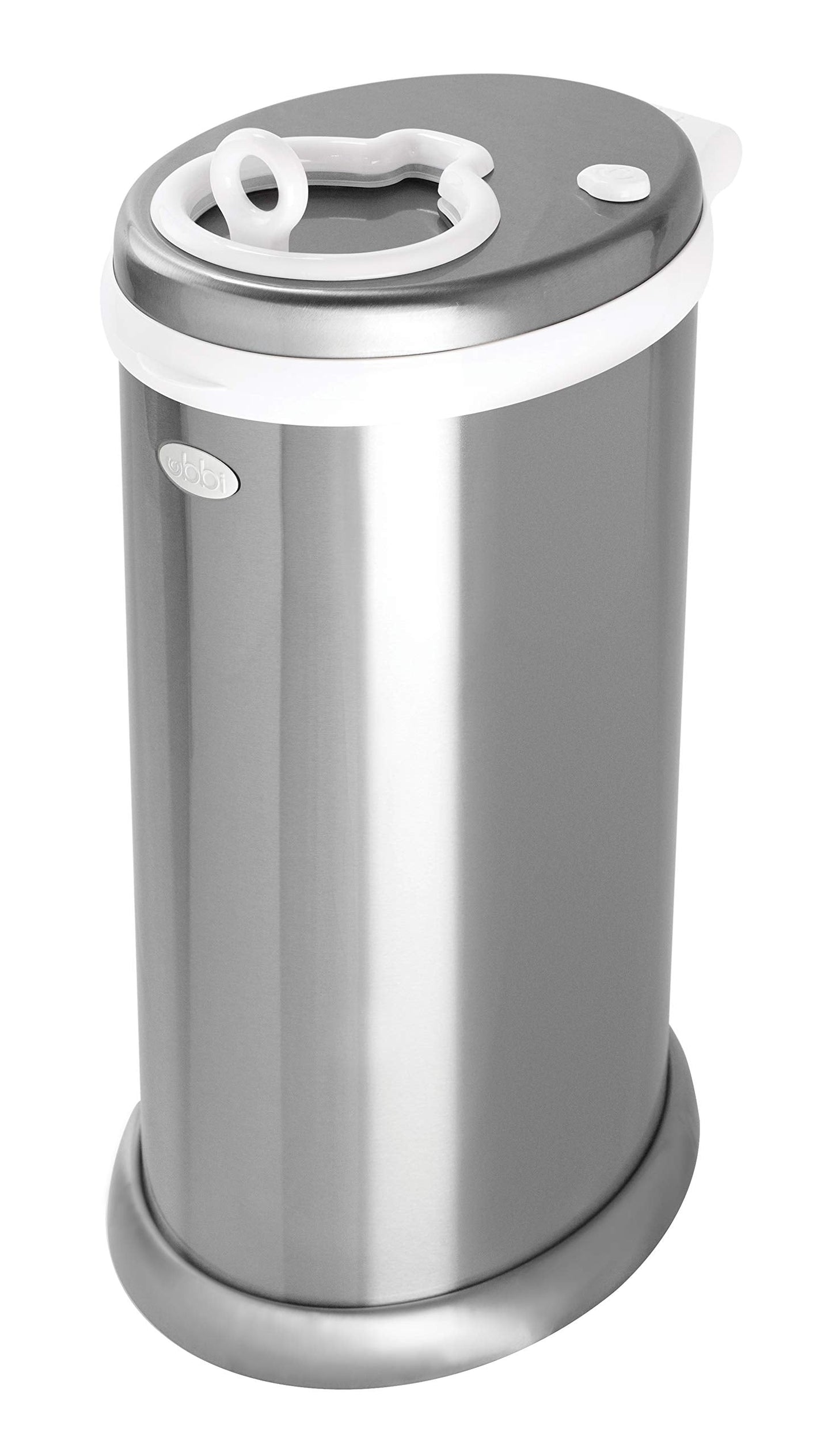 Ubbi Steel Diaper Pail, Odor Locking, No Special Bag Required, Award-Winning, Registry Must-Have, White - The Tribalist