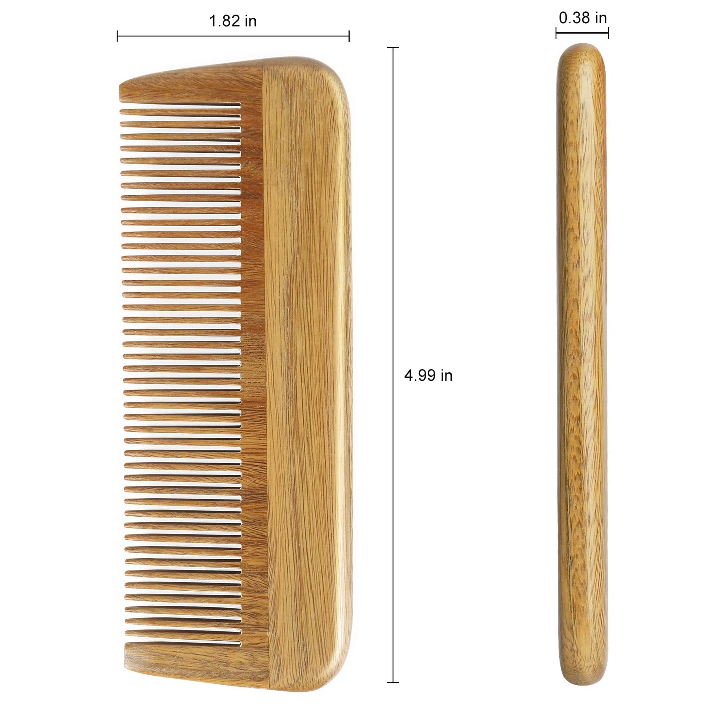 Onedor Green Sandalwood Comb | TRUE Shift Natural Hair Care Tool