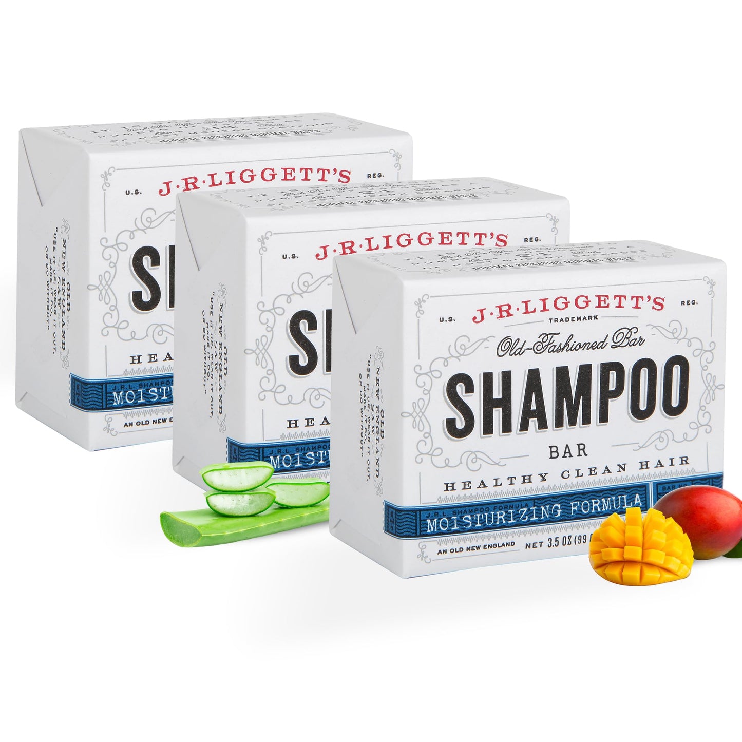 J.R. Liggett’s Shampoo Bars | TRUE Shift Toxin‑Free Hair Care (3‑Pack)