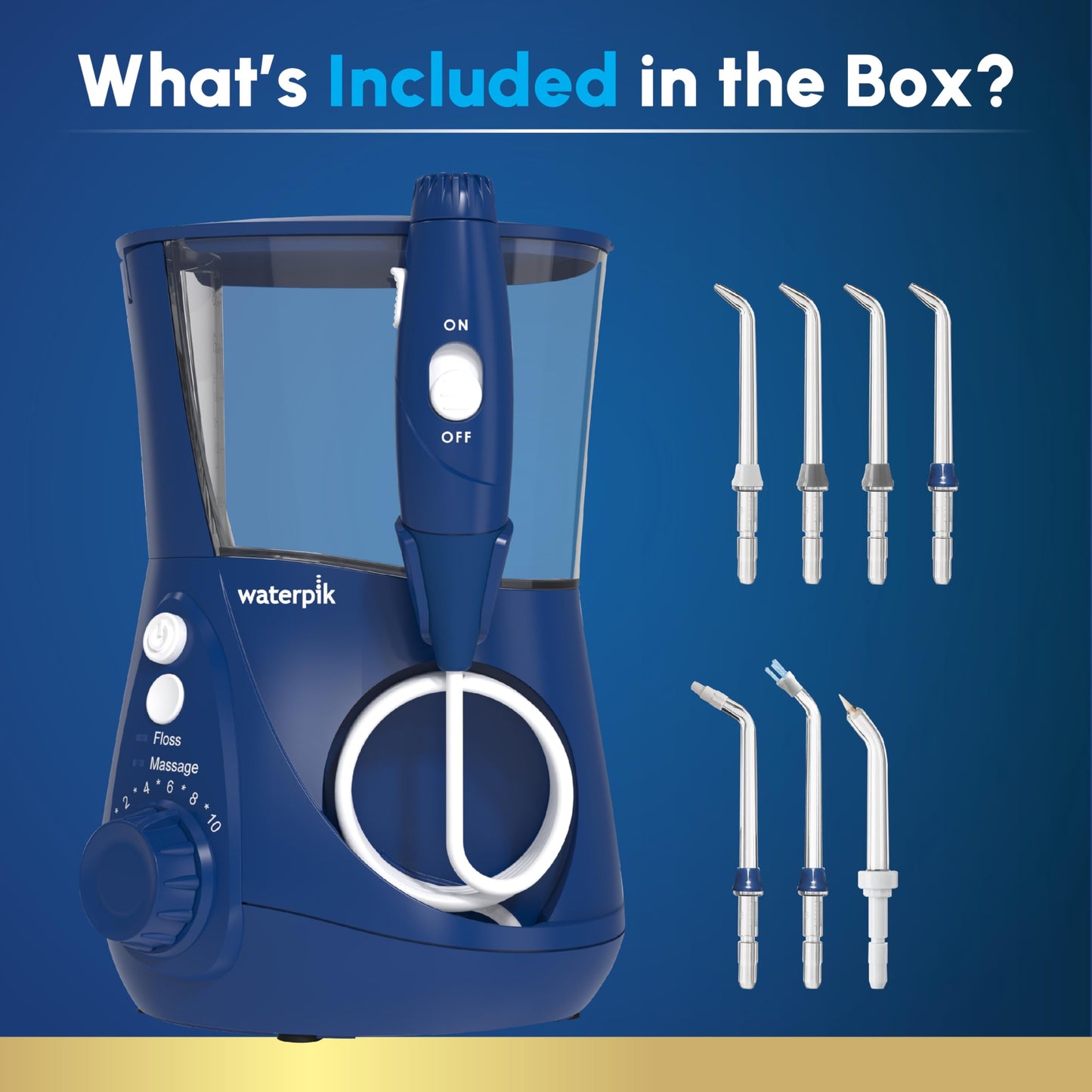 Waterpik Aquarius Water Flosser WP‑662 | TRUE Shift Oral Care Power Jet