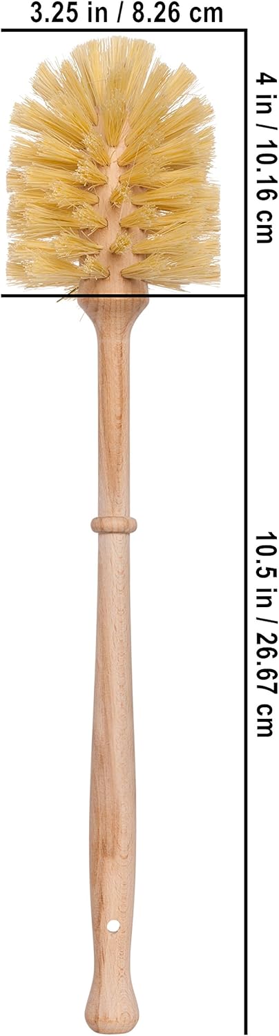 Redecker Beechwood Toilet Brush & Stand – Tampico Fiber, Plastic‑Free & Made in Germany