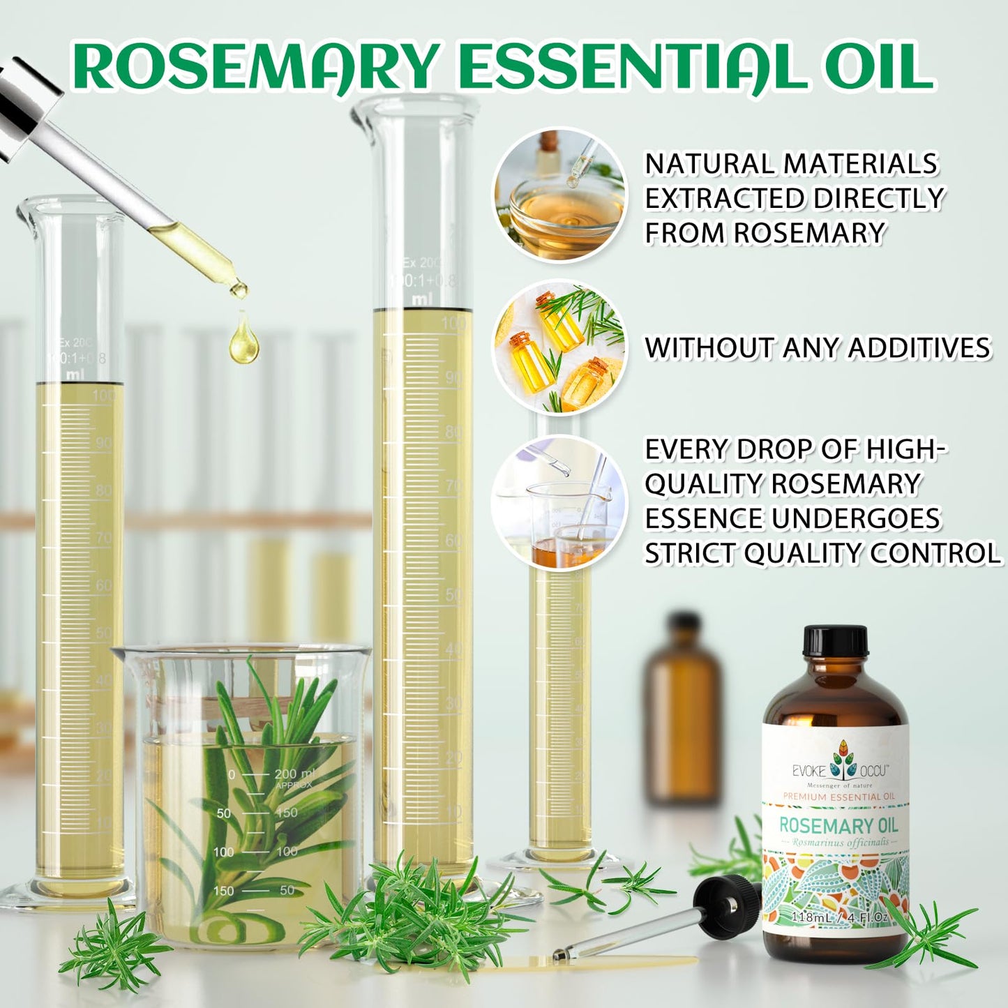 EVOKE OCCU: 100% Pure Clary Sage Essential Oil, 4oz