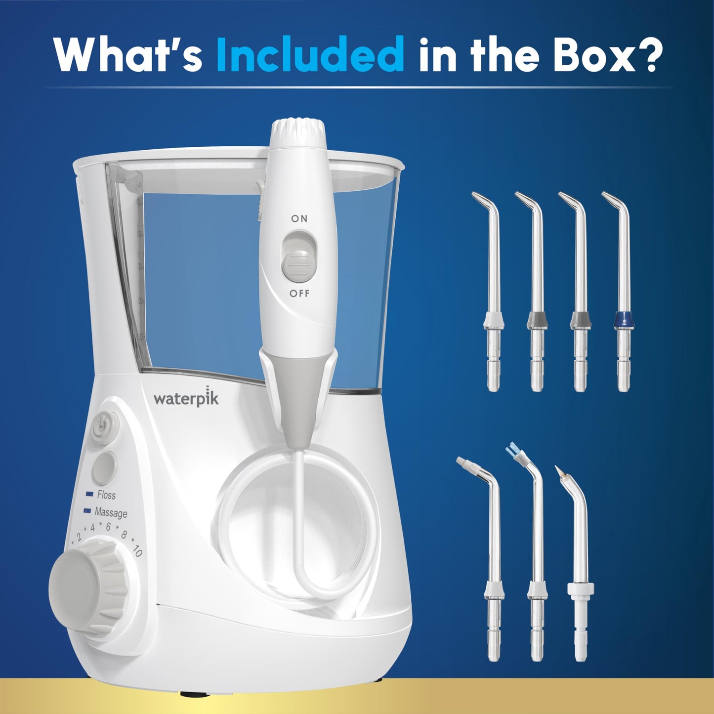 Waterpik Aquarius Water Flosser WP‑662 | TRUE Shift Oral Care Power Jet