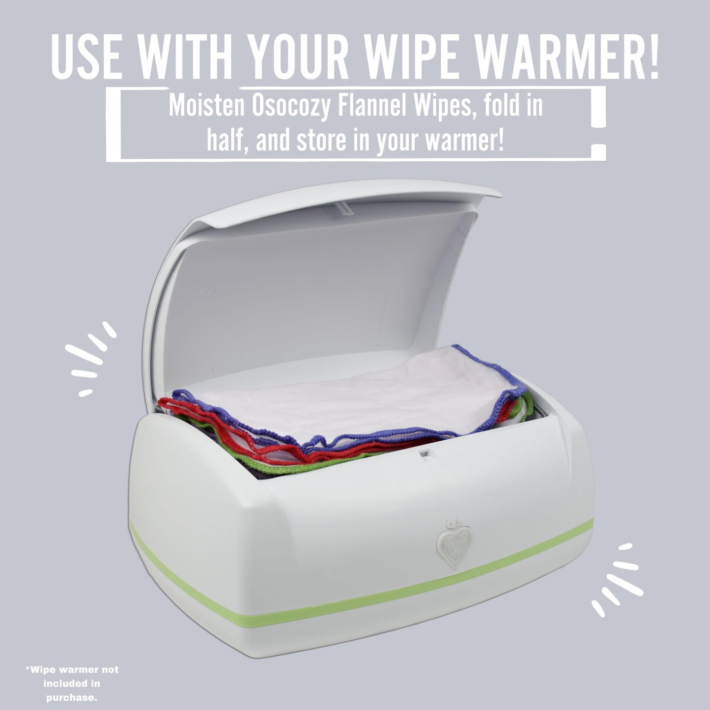 OsoCozy Flannel Baby Wipes: 100% Unbleached Cotton Purity