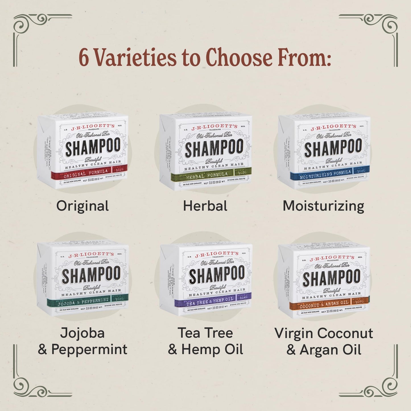 J.R. Liggett’s Shampoo Bars | TRUE Shift Toxin‑Free Hair Care (3‑Pack)