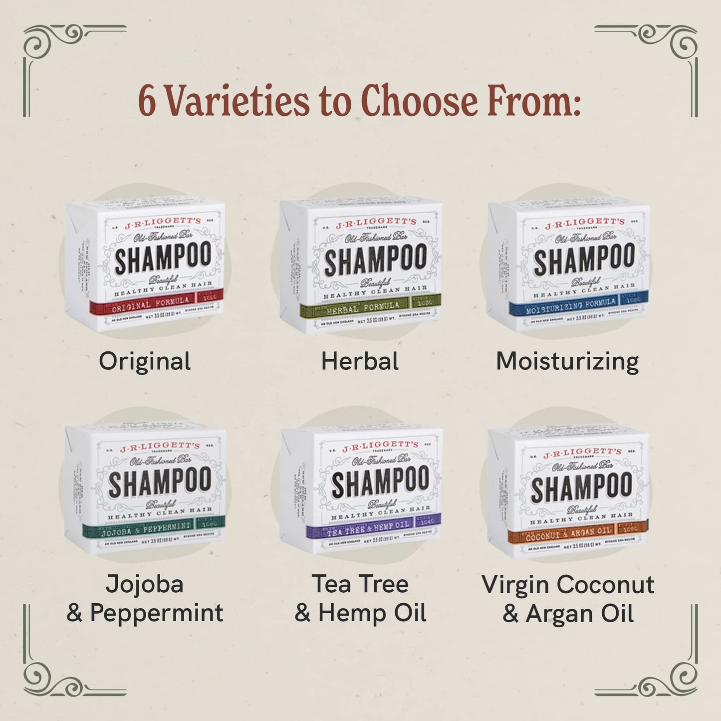J.R. Liggett’s Shampoo Bars | TRUE Shift Toxin‑Free Hair Care (3‑Pack)