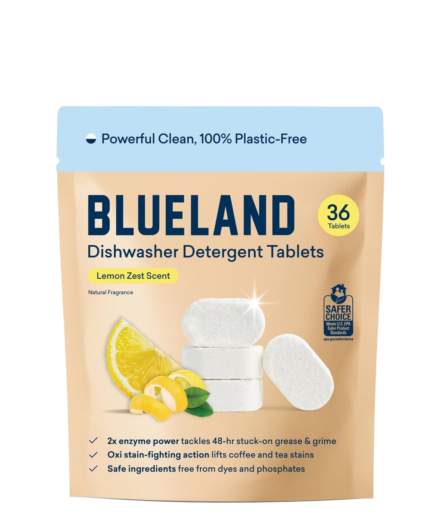 Blueland Dishwasher Detergent Tablets Starter Set – Plastic-Free & Plant-Based