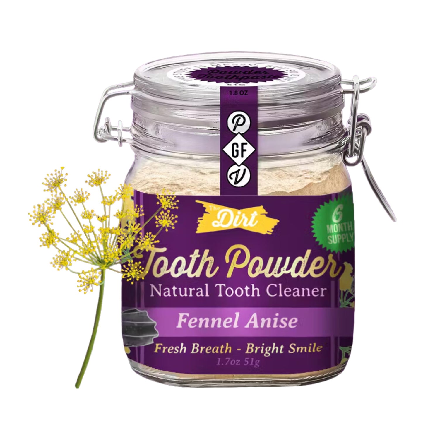 The Dirt Natural Tooth Powder | TRUE Shift Fluoride‑Free Oral Care