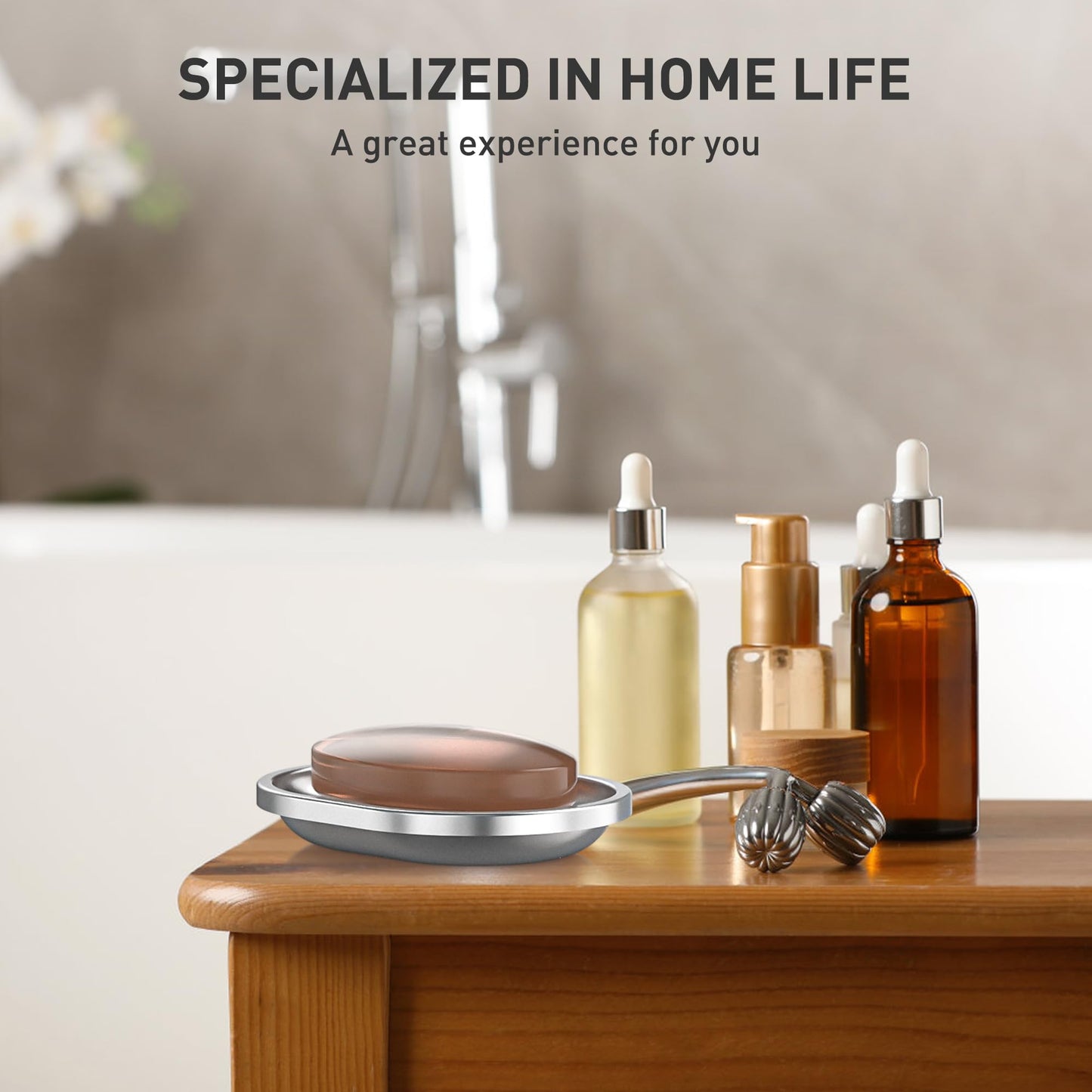 Stainless Steel Soap Dish with Drain Tray | TRUE Shift 304‑Grade Soap Saver