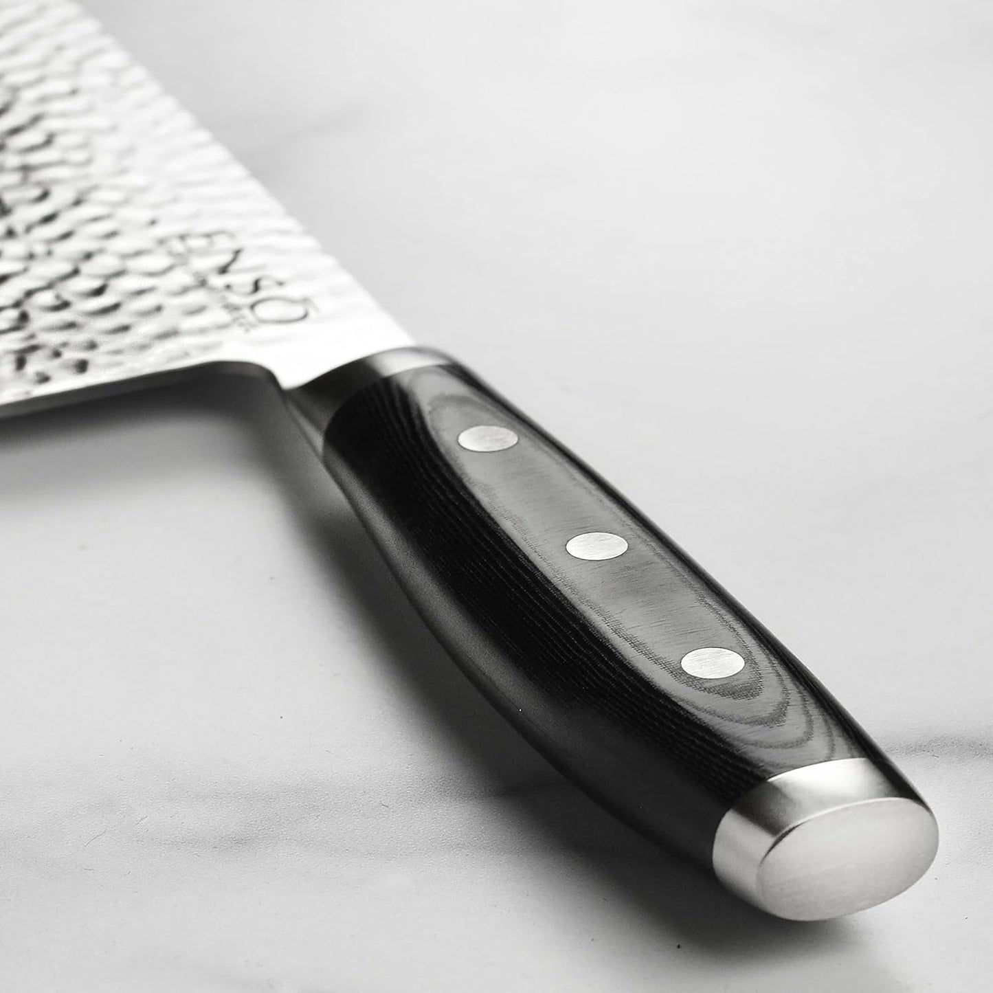 Enso HD 7″ VG10 Damascus Stainless Steel Vegetable Cleaver | TRUE Shift Crafted Chopper