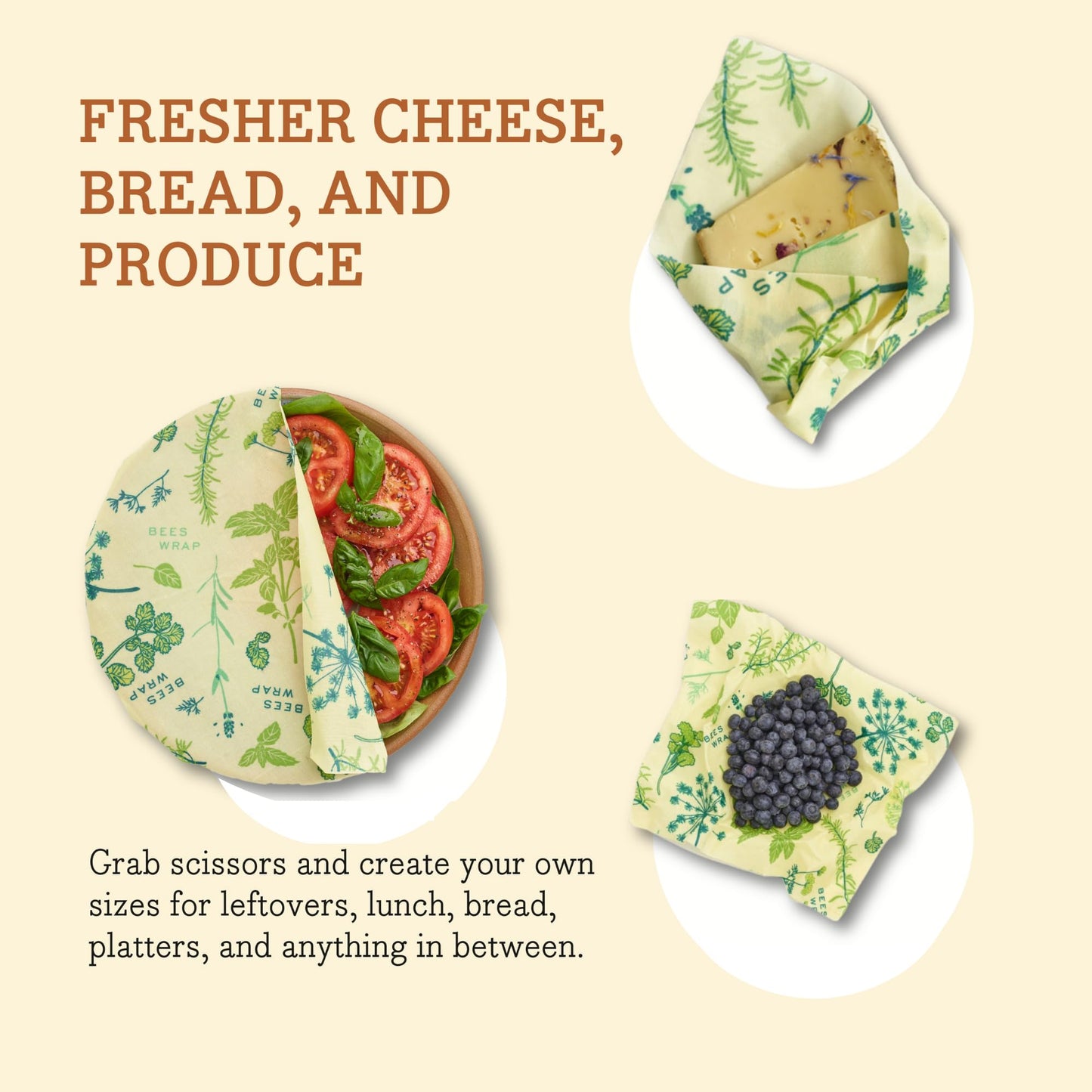Bee’s Wrap Beeswax Food Wrap Roll | TRUE Shift Plastic‑Free Kitchen