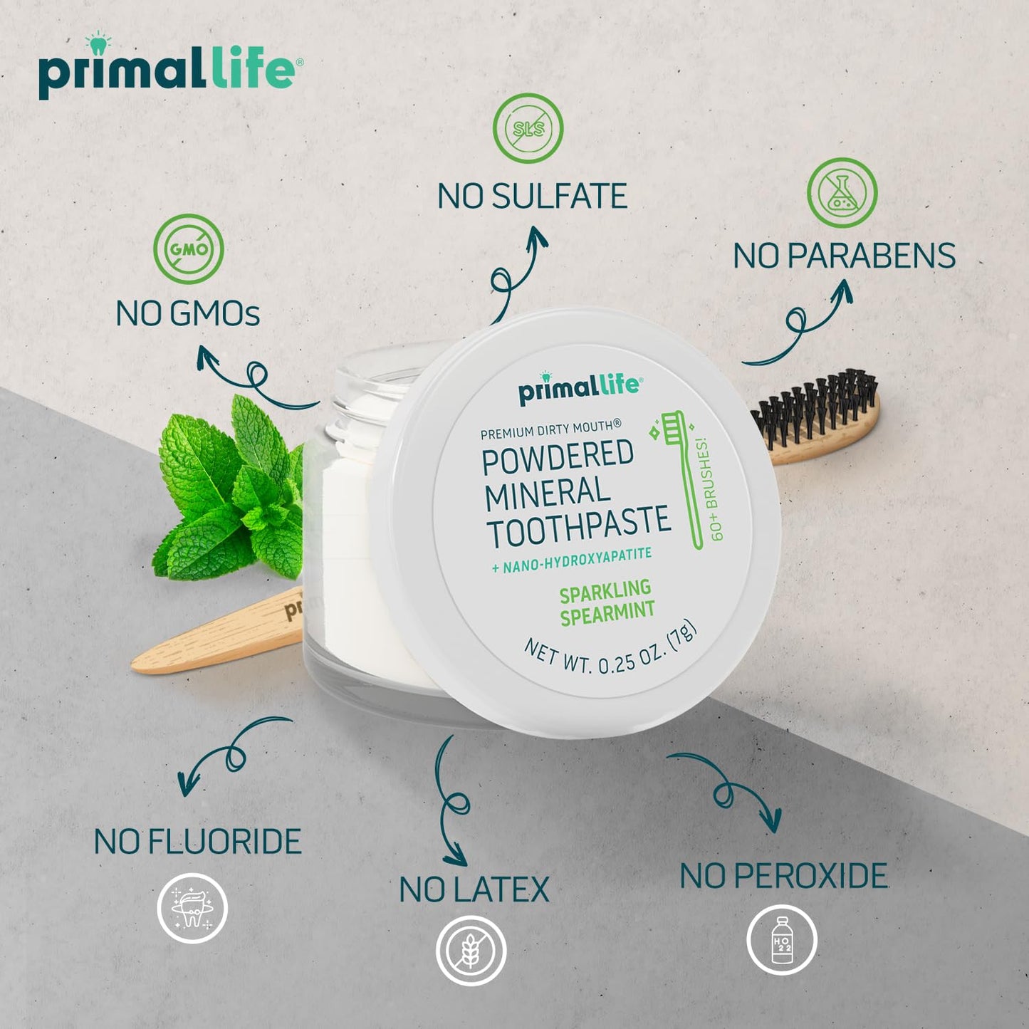 Primal Life Organics: Powdered Mineral Toothpaste, Fluoride - Free, Perfect For All Ages - The Tribalist