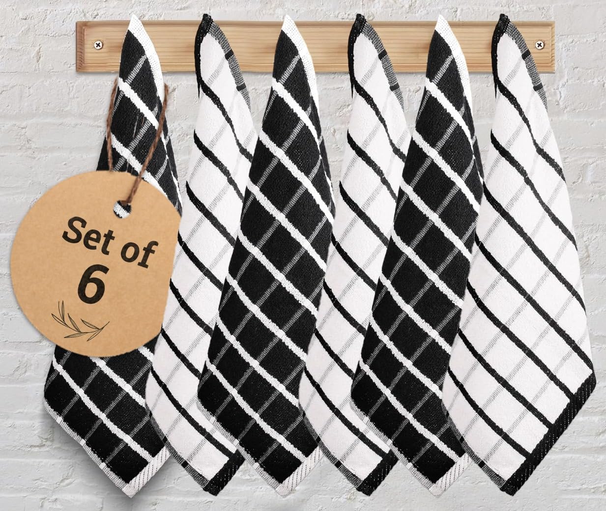 Urban Villa Cotton Kitchen Towels | TRUE Shift Eco Towels (20″×30″, Striped, Mitered)