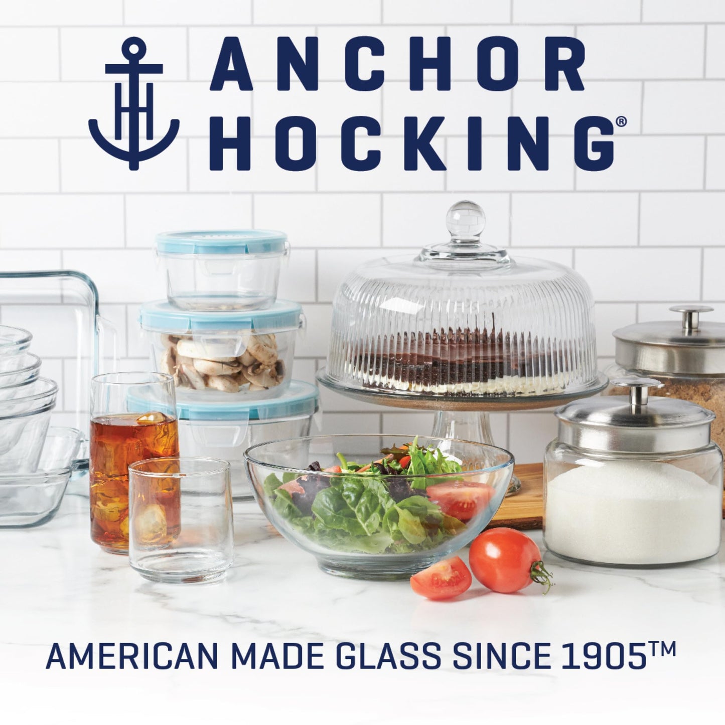 Anchor Hocking Measuring Cup Set: 2-Piece Tempered Glass (2-Cup & 4-Cup)