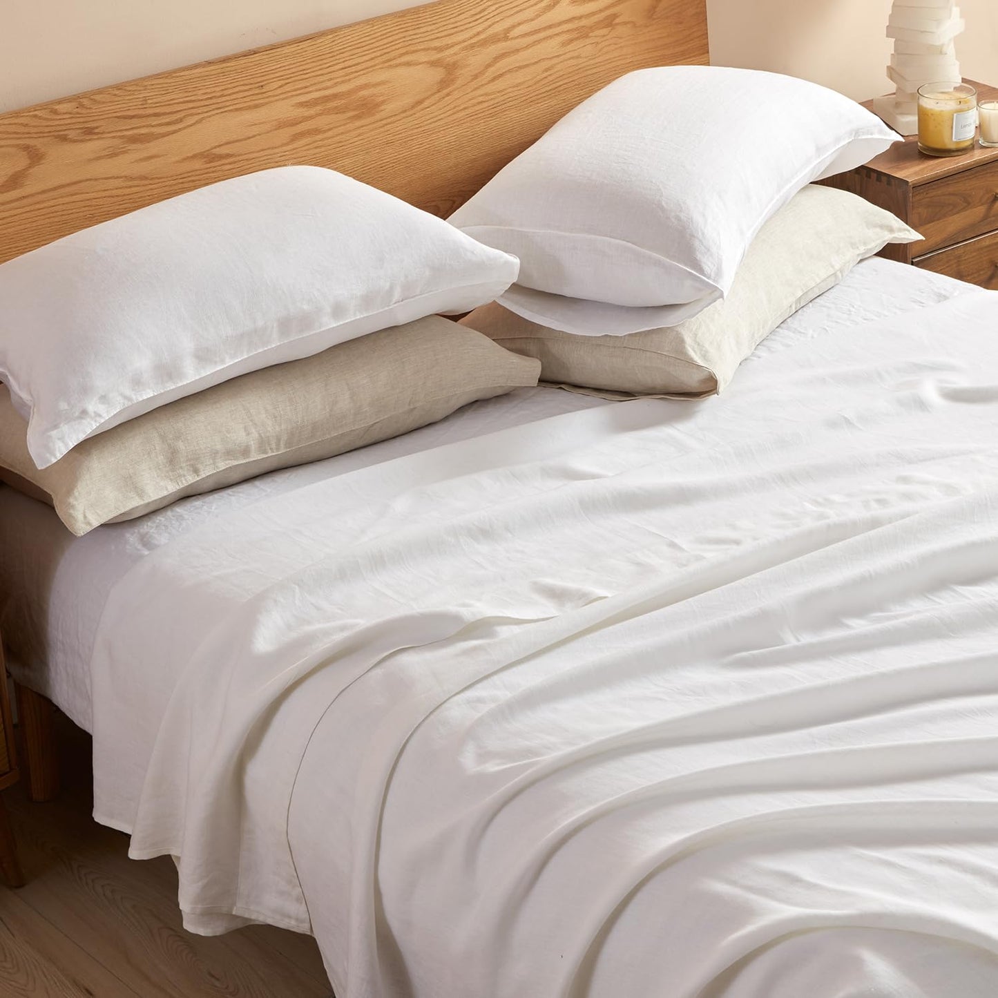 DAPU Pure Linen Sheets Set • 100% French Linen | TRUE Shift Breathable Bedding