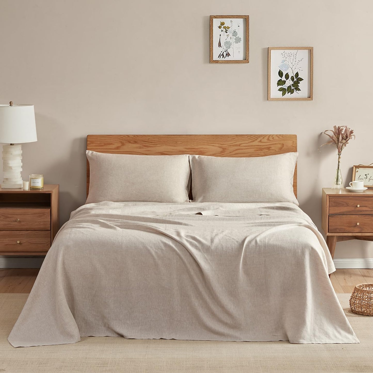 DAPU Pure Linen Sheets Set • 100% French Linen | TRUE Shift Breathable Bedding