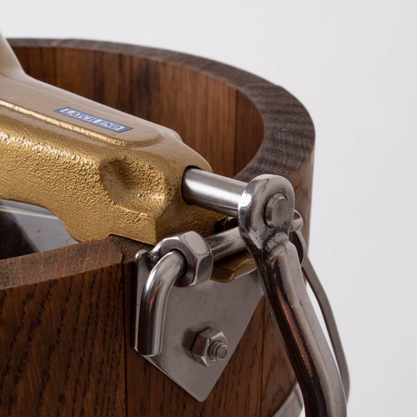 Lehman’s Amish Ice Cream Maker | TRUE Shift Hand‑Crank Freezer (Stainless Steel & Oak)