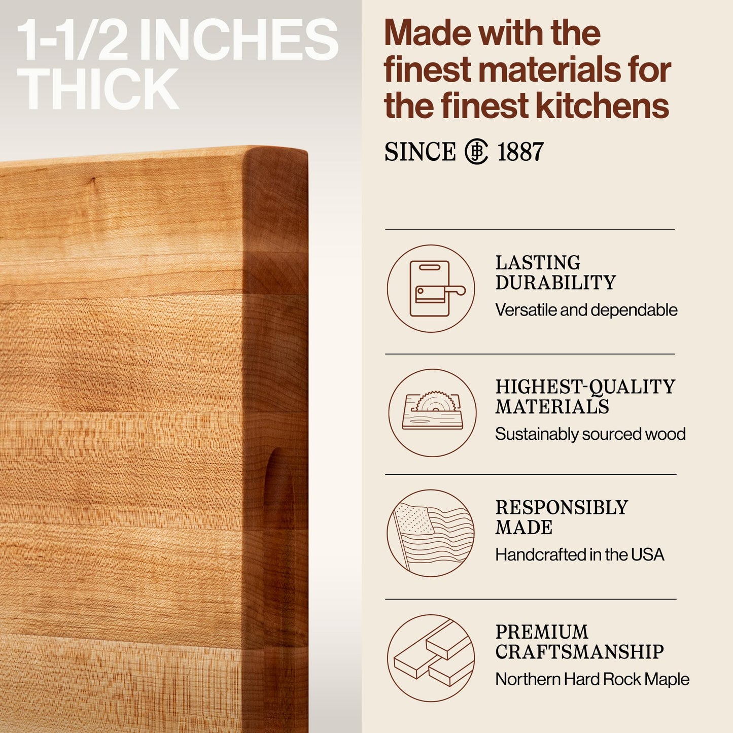 John Boos R‑Board Cutting Board | TRUE Shift Heirloom Prep Surface