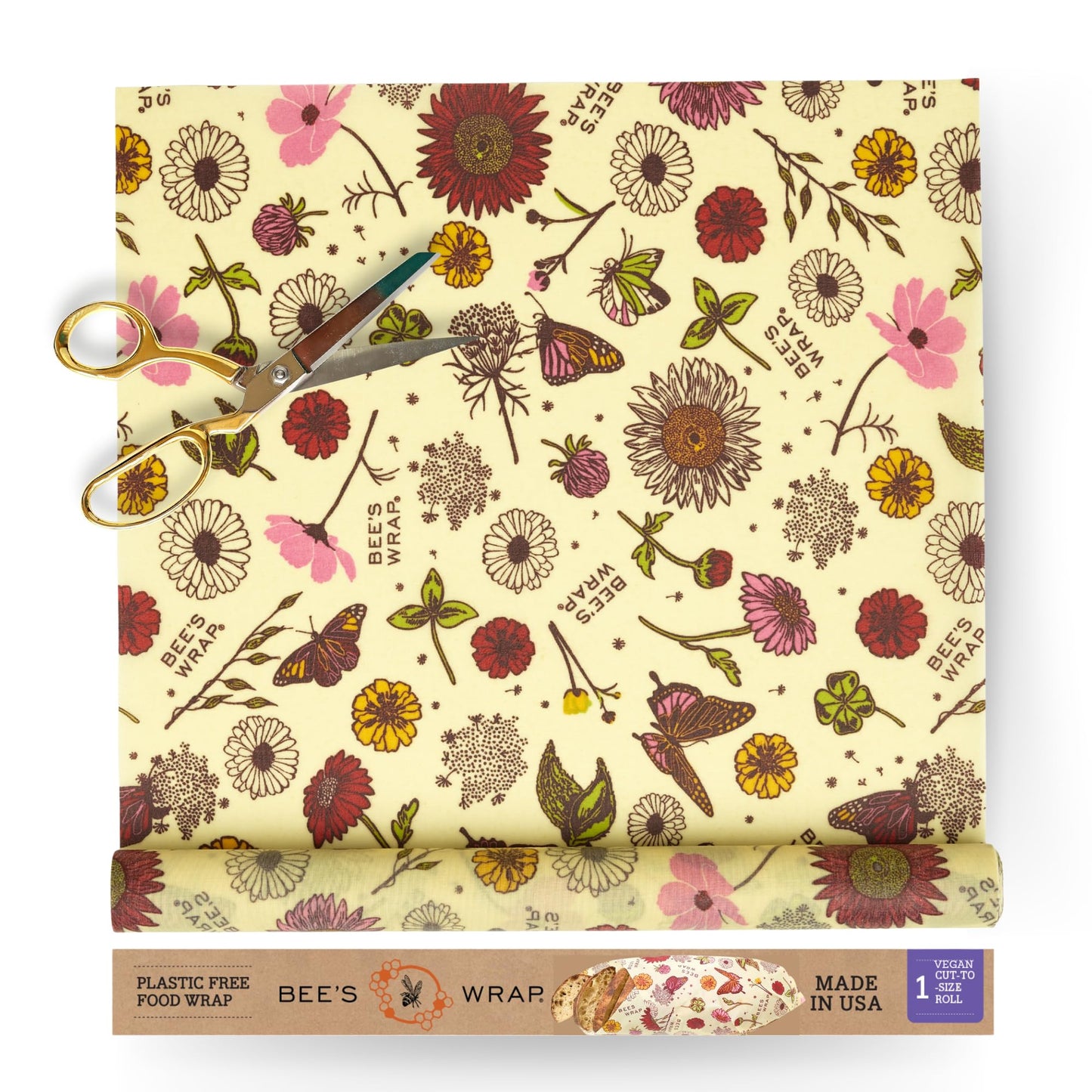 Bee’s Wrap Beeswax Food Wrap Roll | TRUE Shift Plastic‑Free Kitchen