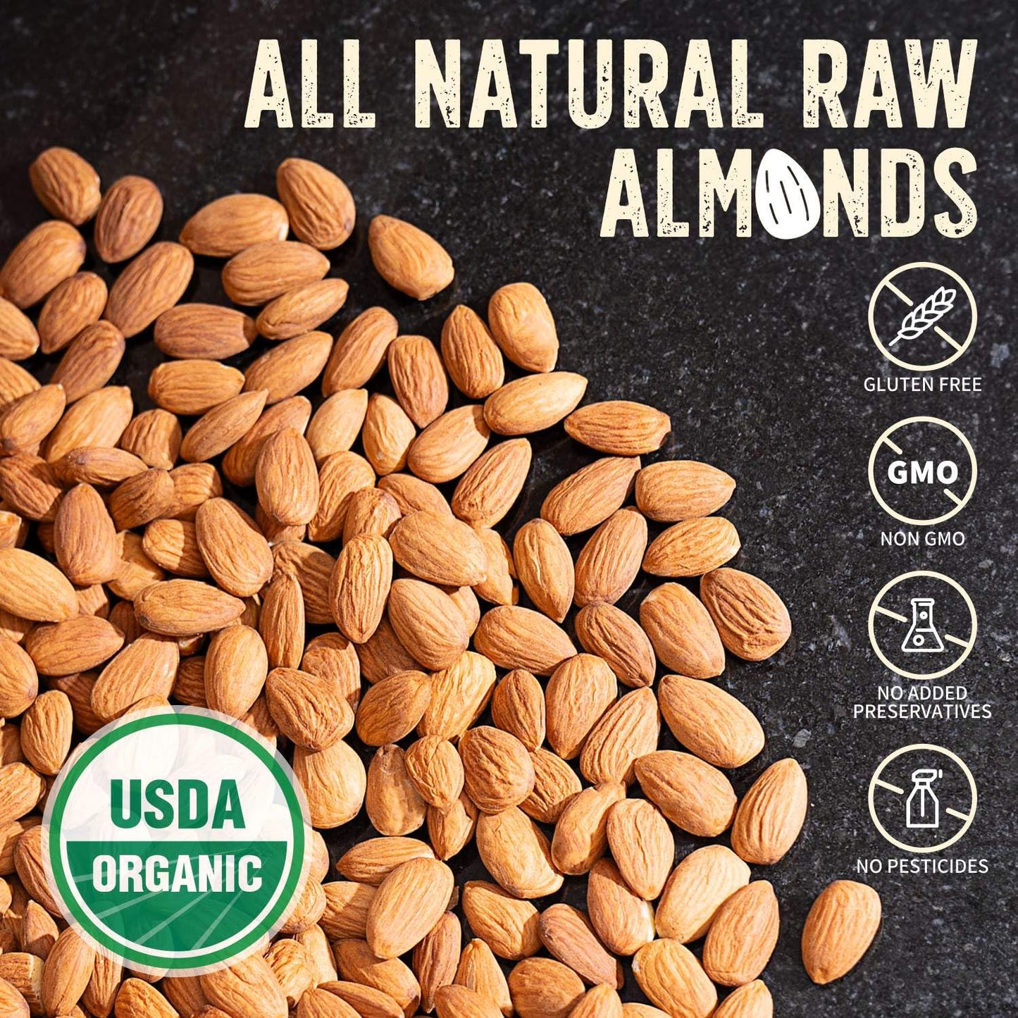 Burroughs Family Farms Regenerative Organic Raw Almonds | TRUE Shift Soil‑Restoring Snack (3 lb Bag)