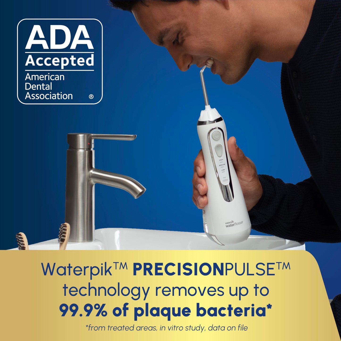 Waterpik Cordless Advanced 2.0 Flosser | TRUE Shift Travel‑Ready Oral Jet