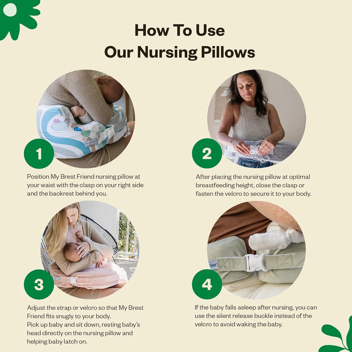 My Brest Friend Deluxe Organic Cotton Wrap-Around Nursing Pillow