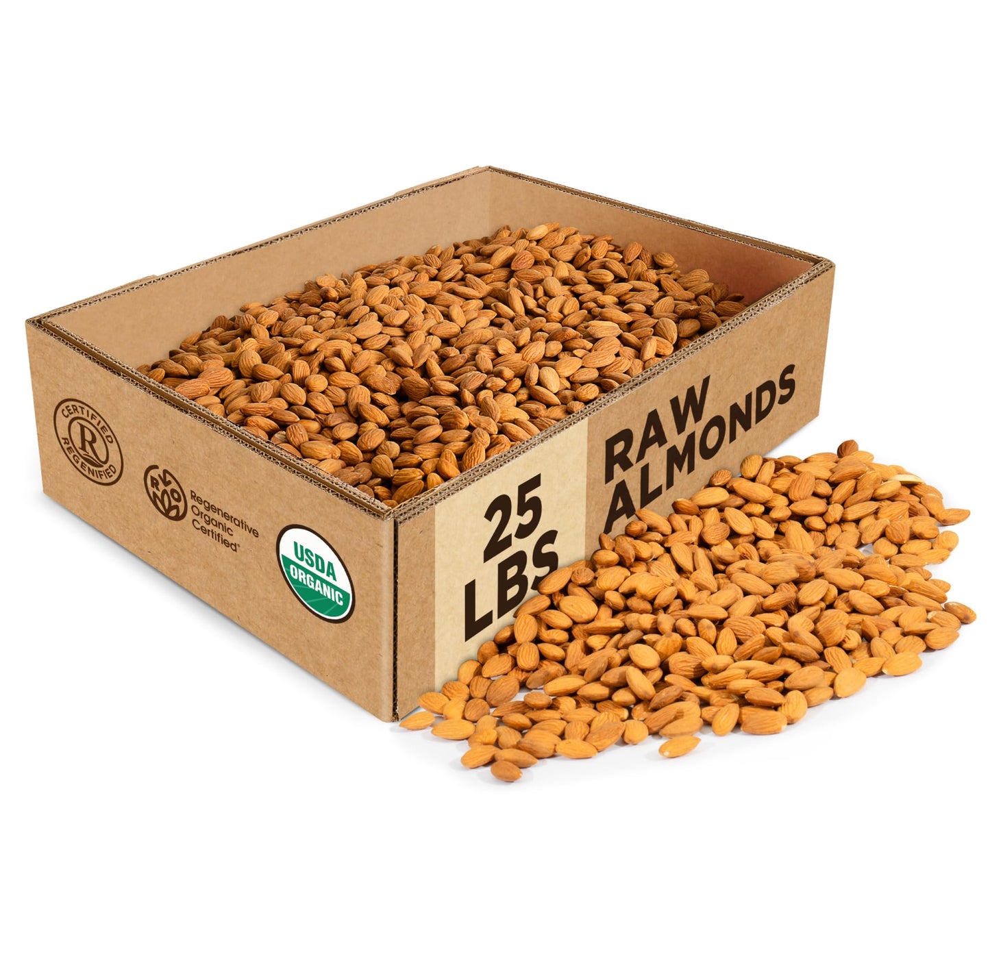 Burroughs Family Farms Regenerative Organic Raw Almonds | TRUE Shift Soil‑Restoring Snack (3 lb Bag)