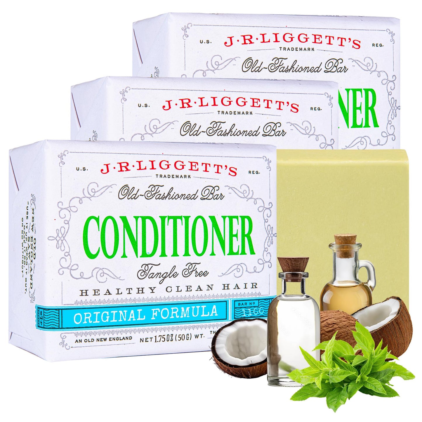 J.R. Liggett’s Shampoo Bars | TRUE Shift Toxin‑Free Hair Care (3‑Pack)