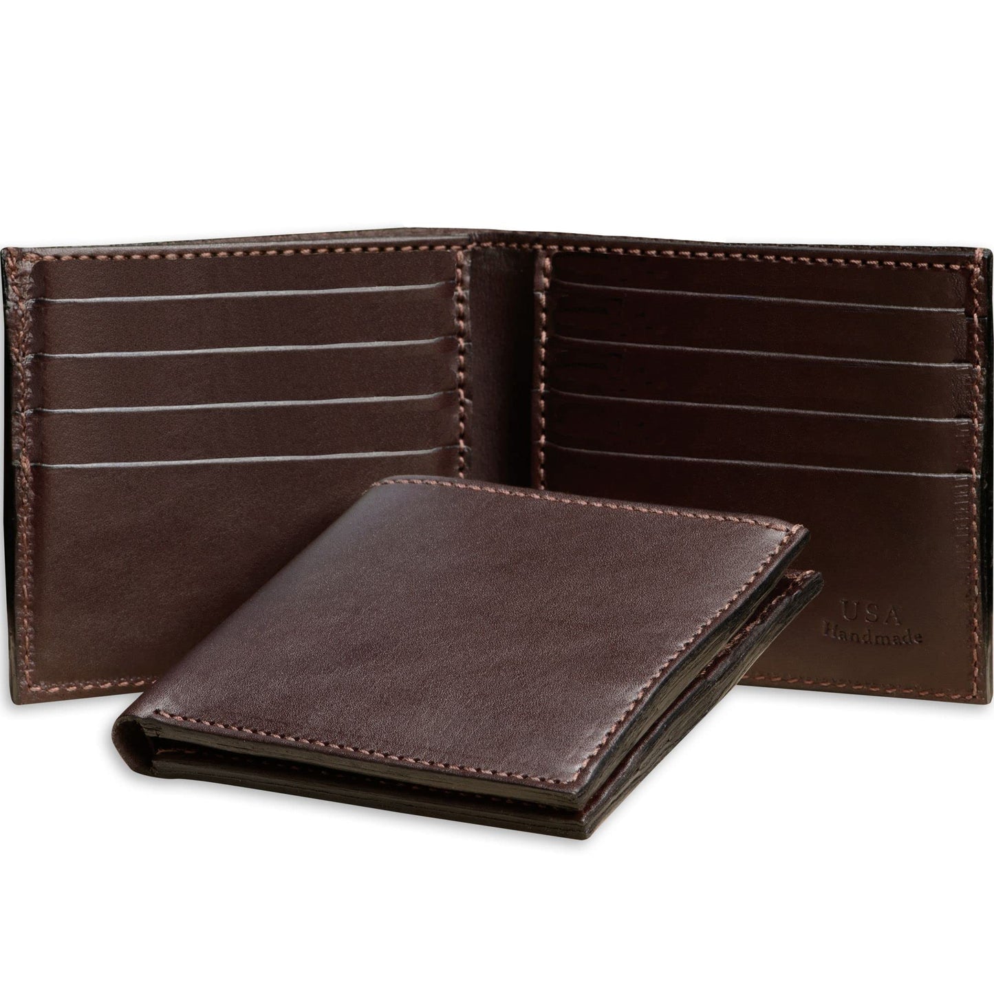 Premium Full-Grain Bridle Leather Bifold Wallet | TRUE Shift Crafted in USA