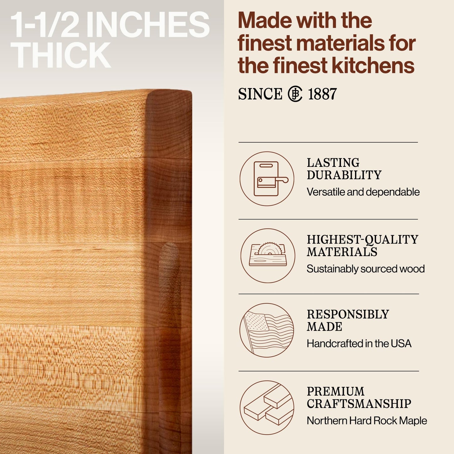 John Boos R‑Board Cutting Board | TRUE Shift Heirloom Prep Surface