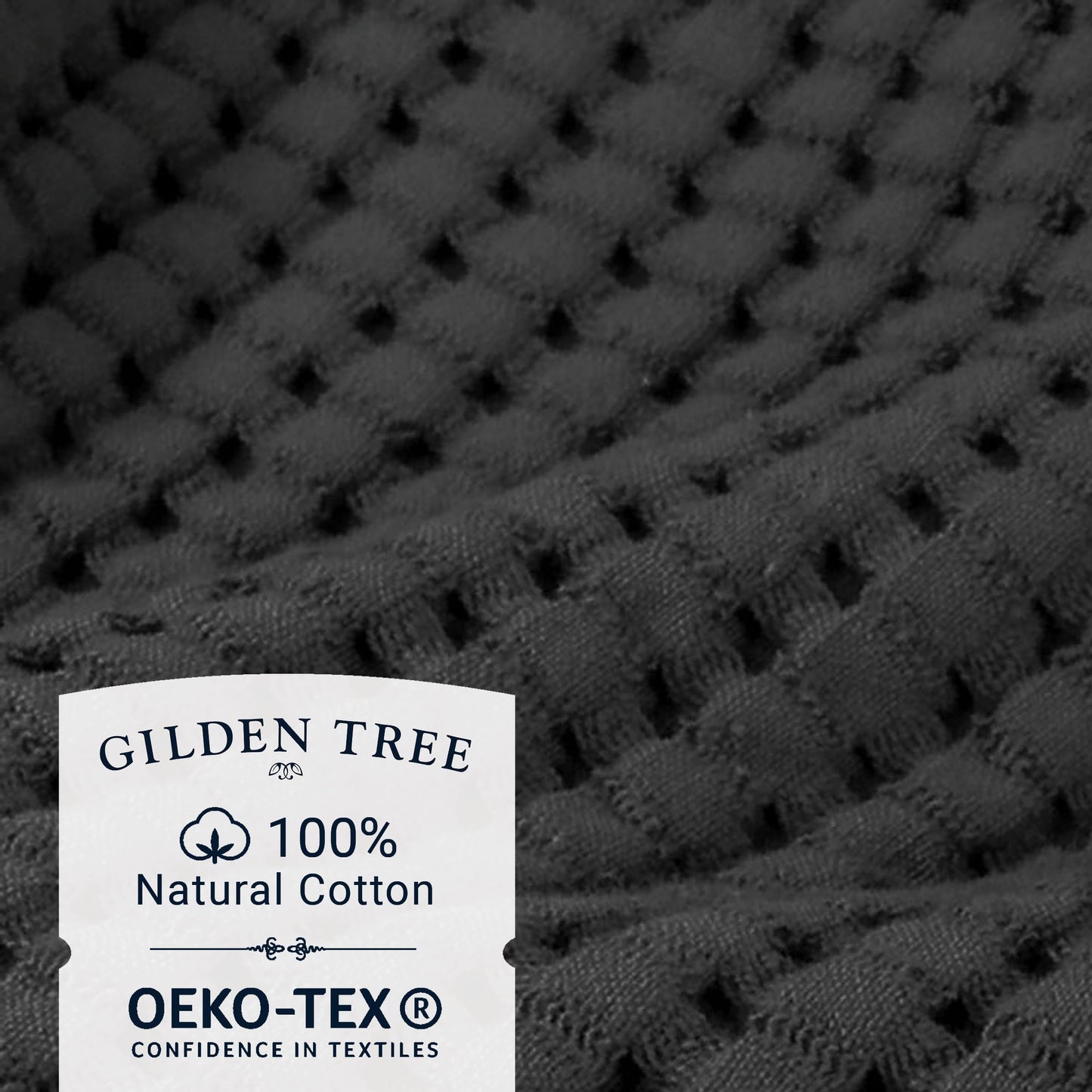 GILDEN TREE Waffle Cotton Bath Mat | TRUE Shift Quick‑Dry & Toxin‑Free