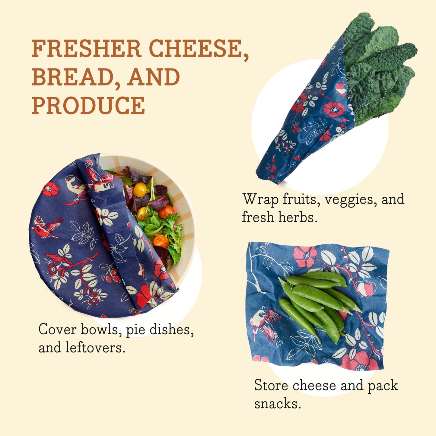 Bee’s Wrap Beeswax Food Wrap Roll | TRUE Shift Plastic‑Free Kitchen