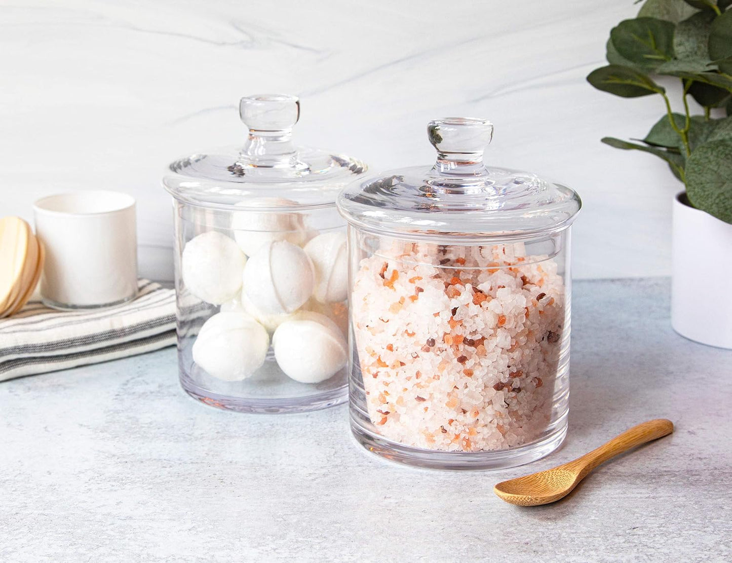 Kook Apothecary Jar Set – 36 oz Glass Storage, Airtight & Plastic‑Free