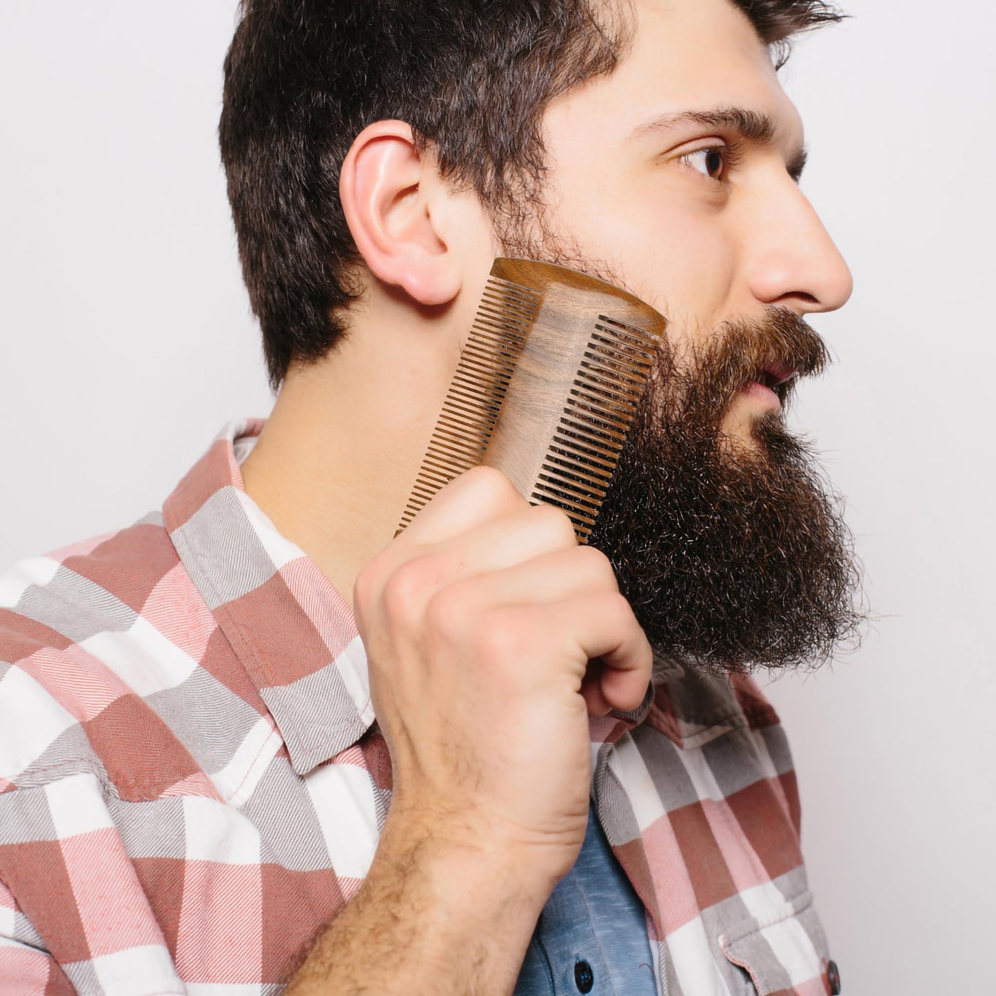 Onedor Handmade 100% Natural Green Sandalwood Wooden Comb