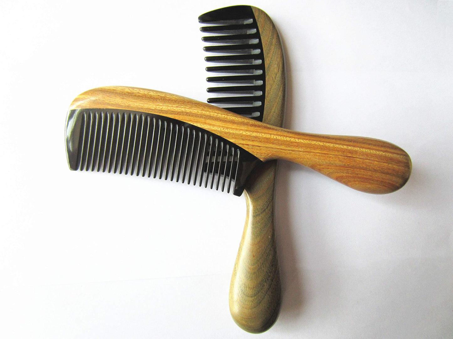 Myhsmooth Horn & Sandalwood Comb | TRUE Shift Toxin‑Free Grooming Tool