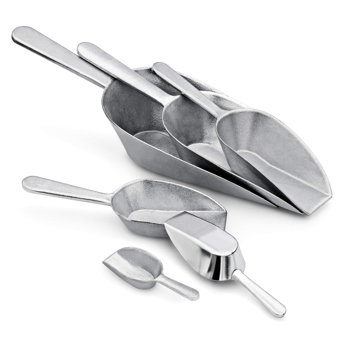New Star Cast Aluminum Utility Scoop (2 oz) | TRUE Shift Flat-Bottom Eco Scoop