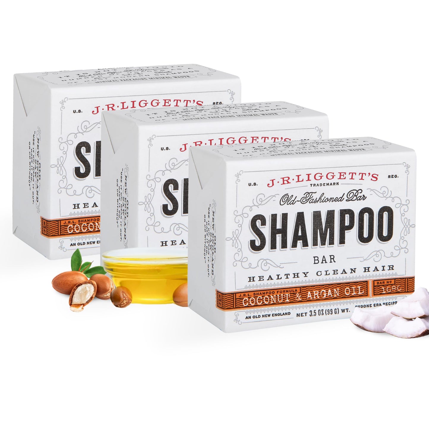 J.R. Liggett’s Shampoo Bars | TRUE Shift Toxin‑Free Hair Care (3‑Pack)