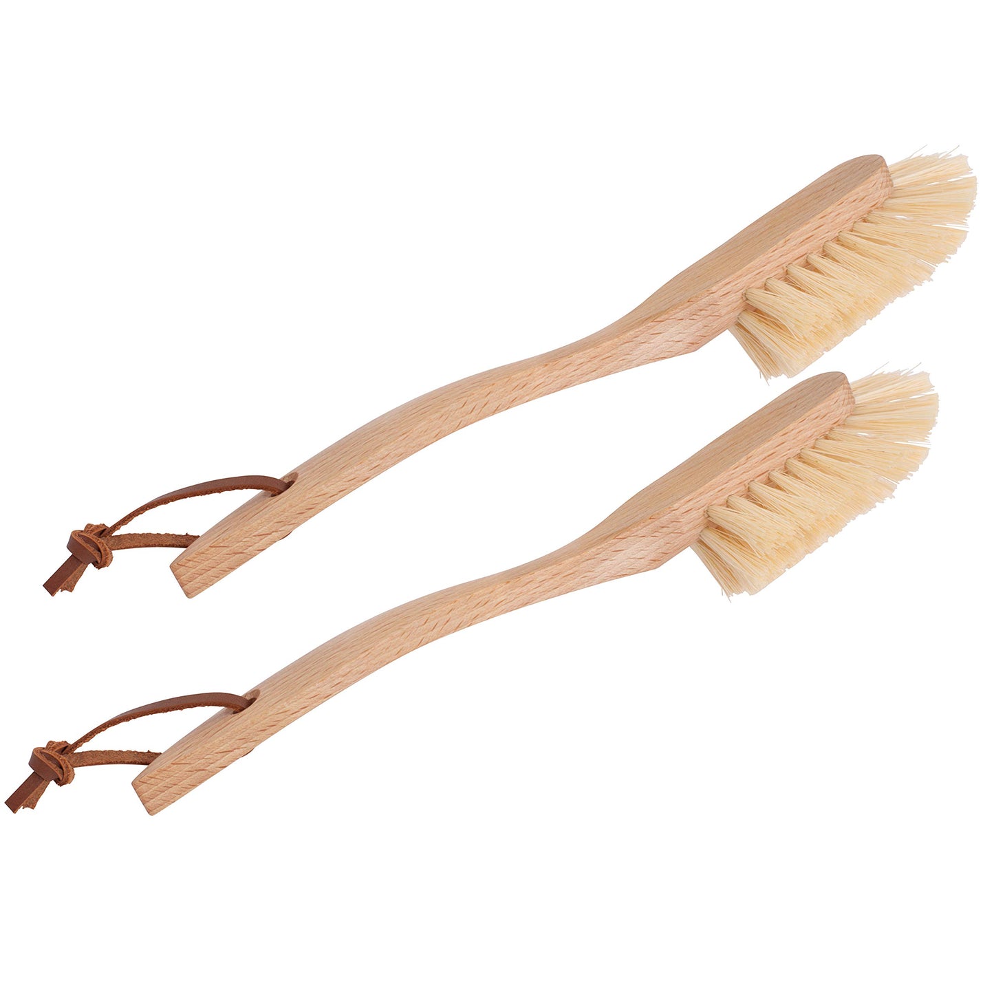 Redecker 9¼″ Beechwood Dish Brush | TRUE Shift Tampico-Fibre Kitchen Scrubber