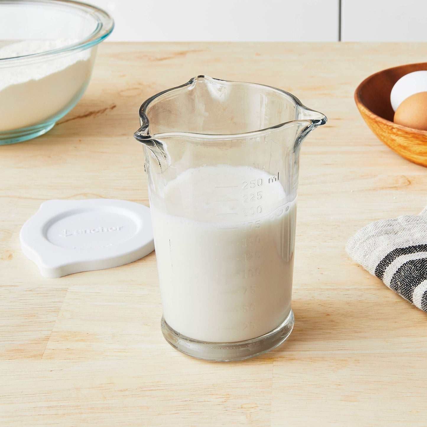 Anchor Hocking Glass Measuring Cups (1, 2 & 4 Cup Set) | TRUE Shift Non‑Plastic Kitchenware