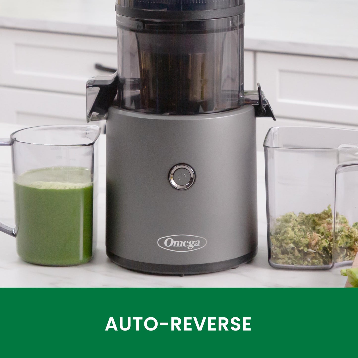 Omega Effortless Batch Juicer | TRUE Shift Stainless Cold-Press Juicer (2 L)