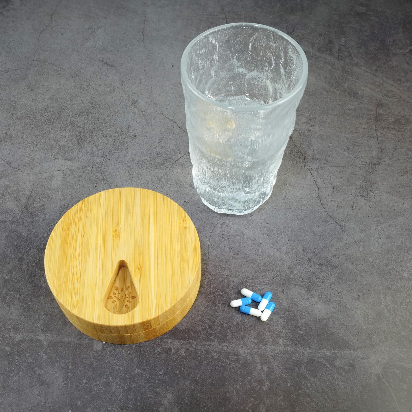 Beech Wood Weekly Pill Organizer | TRUE Shift Plastic‑Free Medicine Box