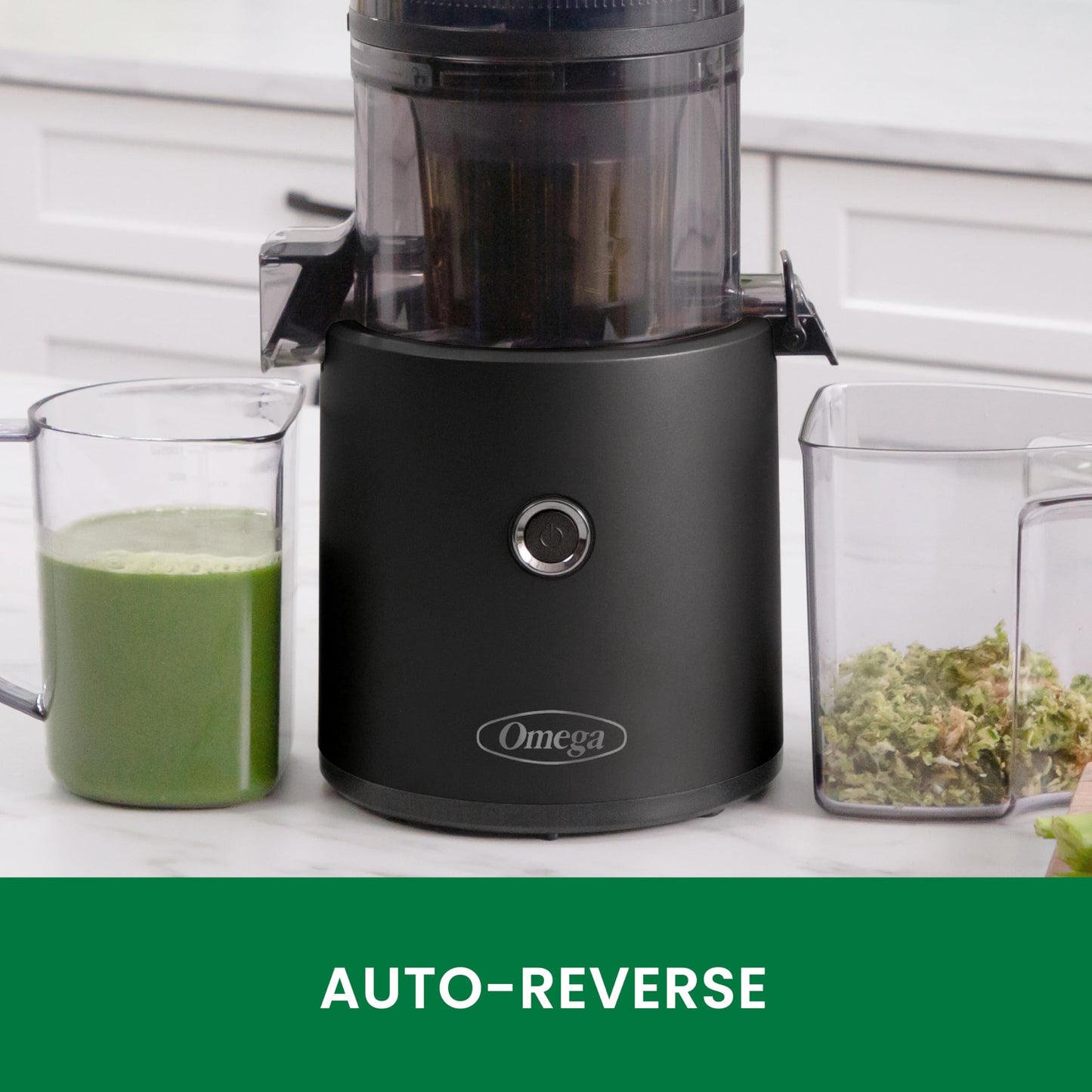 Omega Effortless Batch Juicer | TRUE Shift Stainless Cold-Press Juicer (2 L)