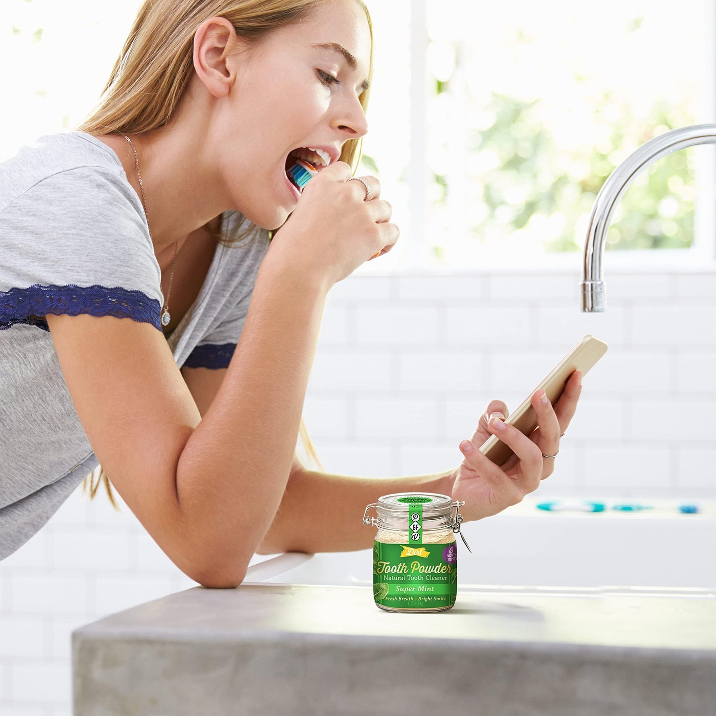 The Dirt Natural Tooth Powder | TRUE Shift Fluoride‑Free Oral Care