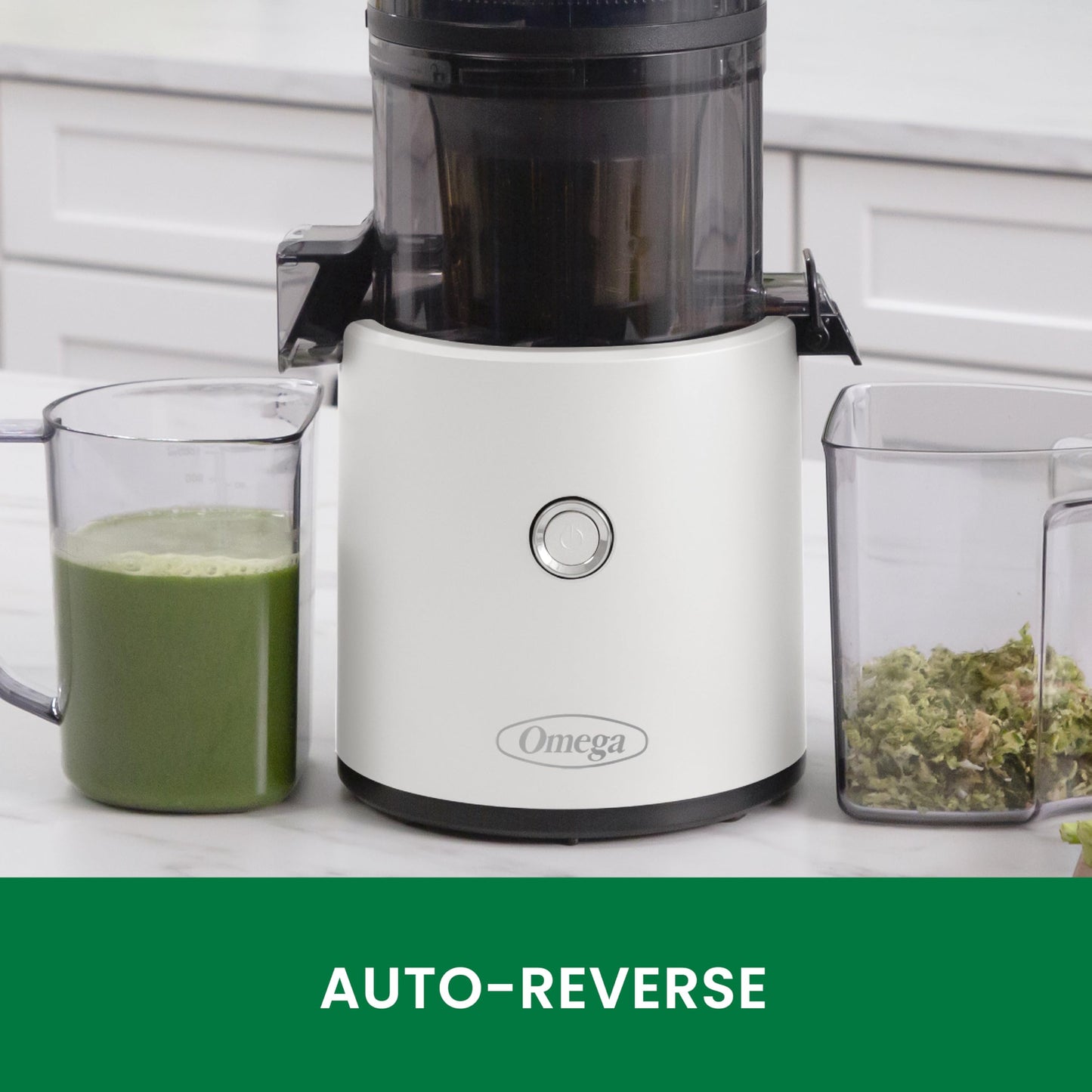 Omega Effortless Batch Juicer | TRUE Shift Stainless Cold-Press Juicer (2 L)