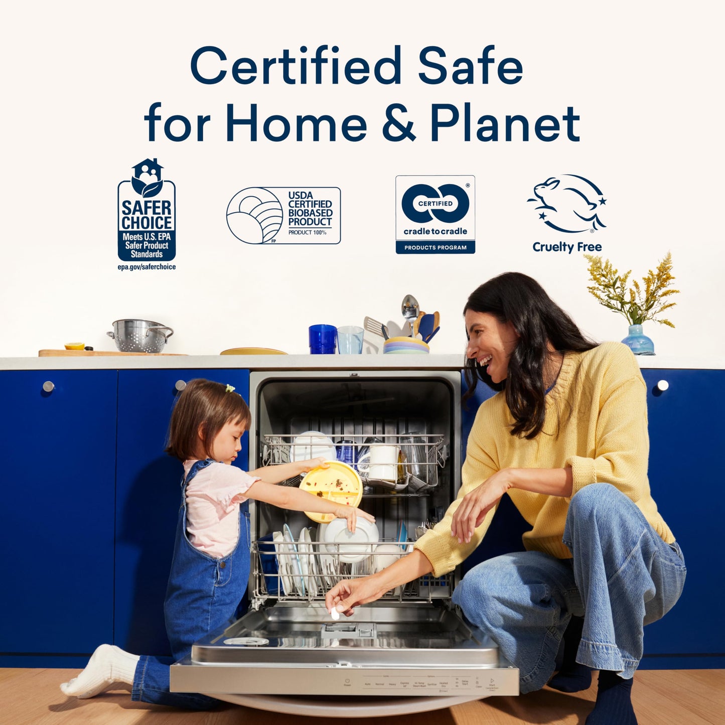 Blueland Dishwasher Detergent Tablets Starter Set – Plastic-Free & Plant-Based