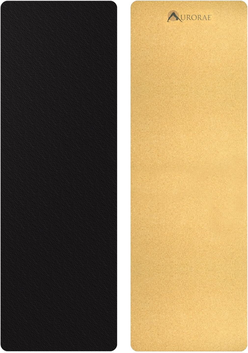 Aurorae Pro Natural Cork Yoga Mat 74″×24½″×5 mm | TRUE Shift Cork‑Rubber Eco Mat