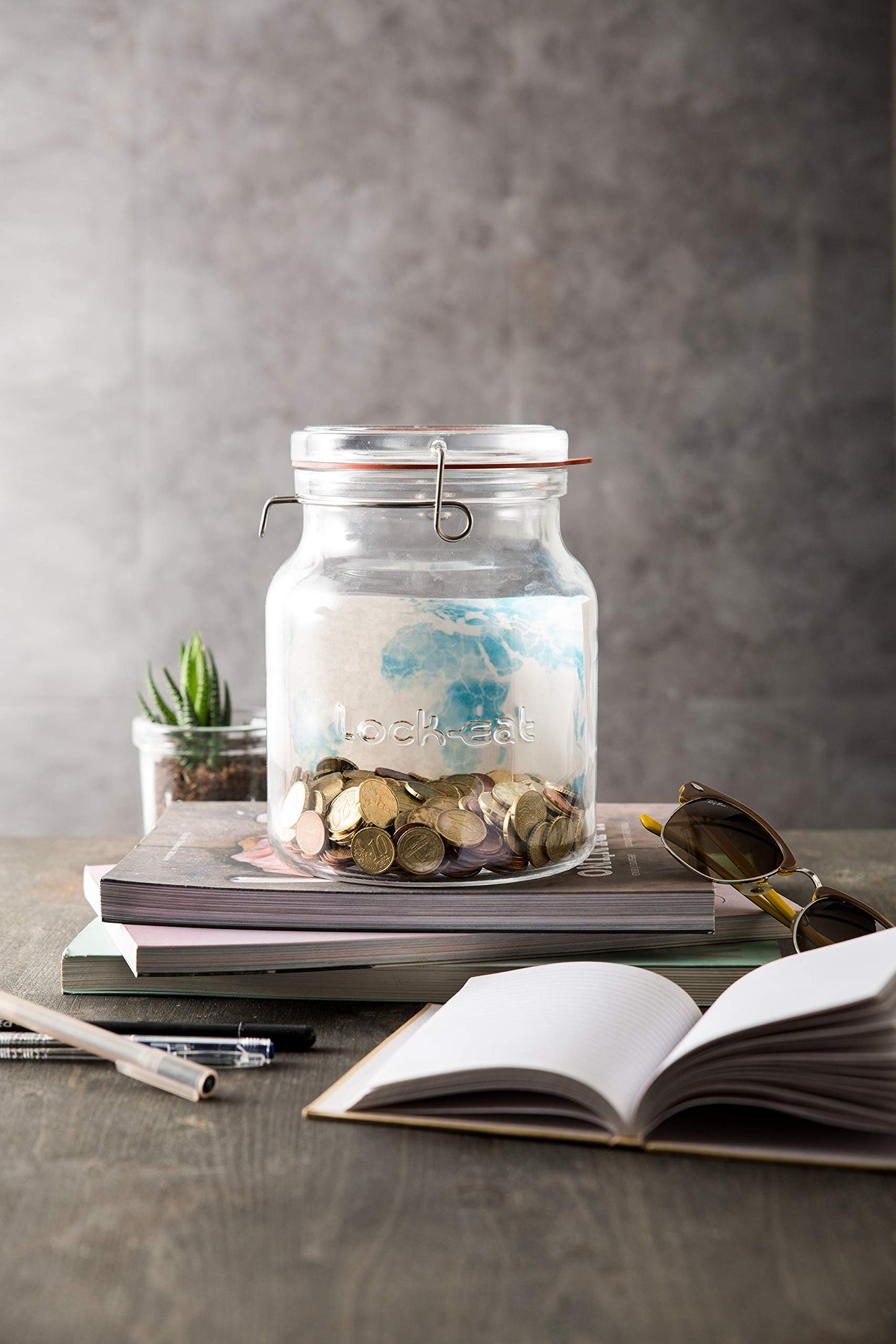 Luigi Bormioli Lock‑Eat Glass Jar | TRUE Shift Plastic‑Free Food Storage (2 L)